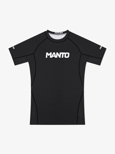 MANTO logo dual RASHGUARD-black